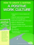 [Excerpt and supplemental materials for] The road to positive work cultures by Carol J. Huston